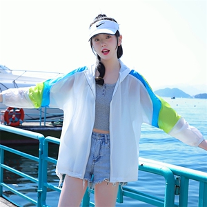 户外防晒衣女2023夏季新款女款透气轻薄运动沙滩防晒服薄款外套衫图片