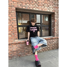 现货~美式高街工装牛仔短裤男复古宽松直筒中裤七分裤A3125-特P45，男装牛仔裤，星座1004-3