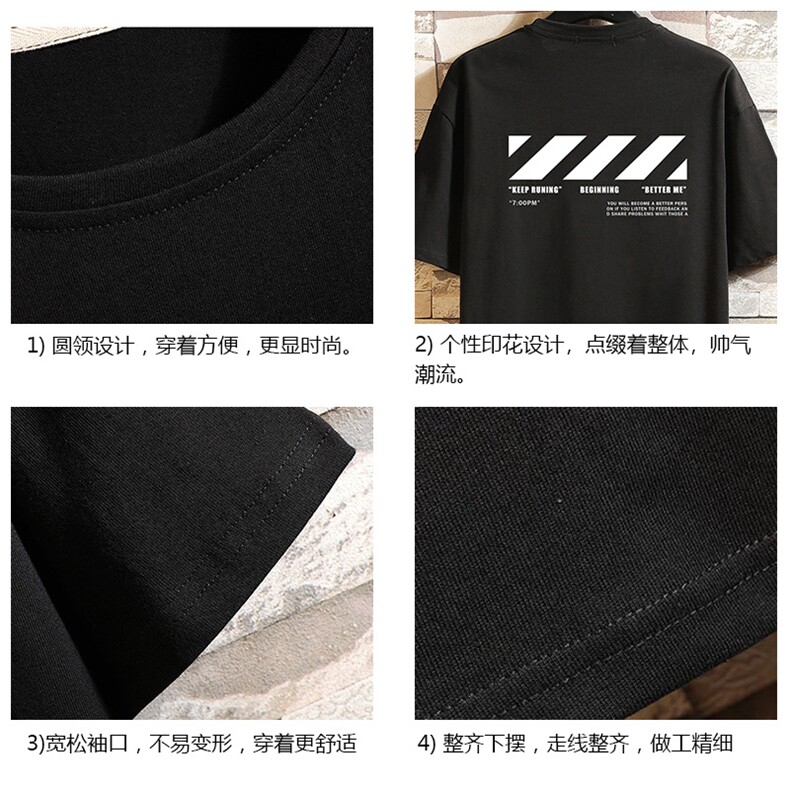 DX17128-P20纯短袖t恤男大码半袖打底衫宽松体恤衫砖墙挂拍,男装T恤,电商A040A