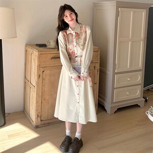 春现 轻风印花瘦腰显瘦连衣裙B190-5011-P140-K198图片