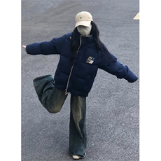 A562-P98冬季加厚刺绣设计感面包服棉服潮棉衣外套，男装棉衣，星座911