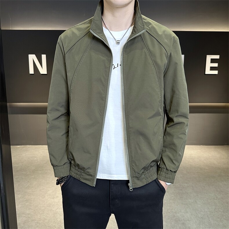 男秋装外套行政上衣服潮牌痞帅休闲立领工装夹克JK9213P90控138,男装夹克,星座914