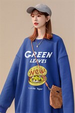 中性风2026秋季新品趣味印花设计感港风情侣卫衣-W191p30控48，男装卫衣，A247A