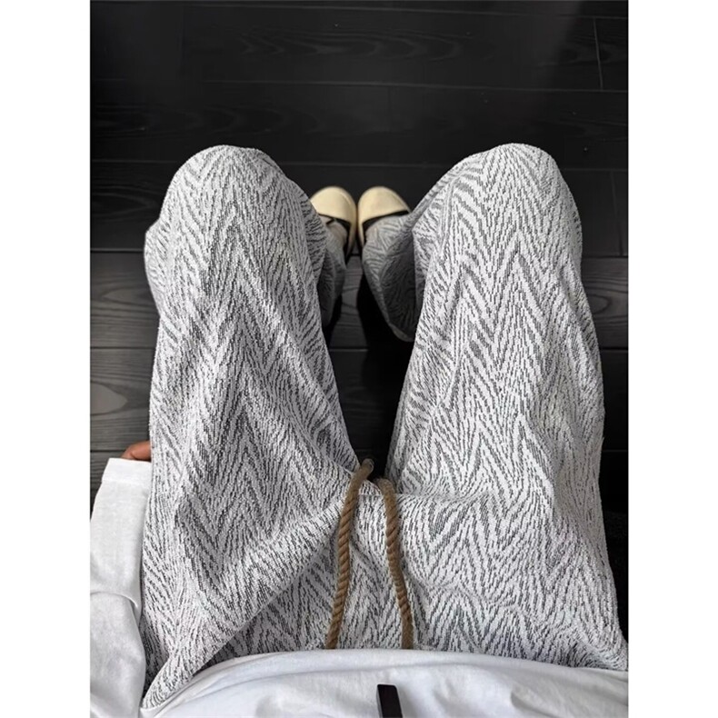 新款宽松休闲裤男韩版潮流百搭裤子坠感阔腿拖地长裤k445p38，男装休闲裤，电商D315A