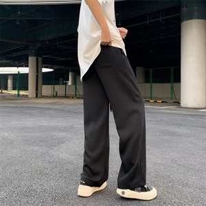 宽松型潮牌休闲裤夏季简约长裤男气质潮西裤XK95-P35图片