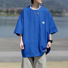 8XL-M重磅！特大码T潮牌上衣男中性华夫格短袖T恤DX304P25控39，男装T恤，电商D206-1