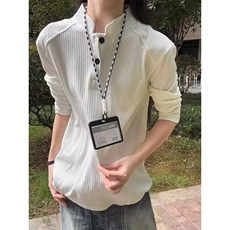 流行ins新款时尚文艺日系百搭潮流慵懒气质长袖T原宿简约TX3289，男装T恤，星座516A