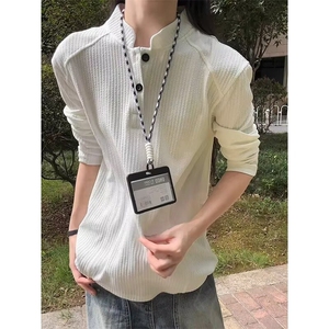 流行ins新款时尚文艺日系百搭潮流慵懒气质长袖T原宿简约TX3289图片