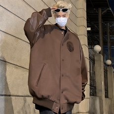 立领痞帅夹克外套男春秋款冲锋衣轻熟风工装潮牌衣服，男装夹克，星座716-3