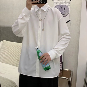 长袖衬衫春款男港风潮流C607P34图片