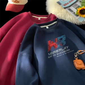 ！ 圆领卫衣男装港风长袖T恤男外套男WY227-特P23图片