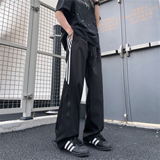 冲锋休闲裤男士韩版潮流三条杠高街百搭2024新款ins长裤K5447-P35，男装休闲裤，星座412-2