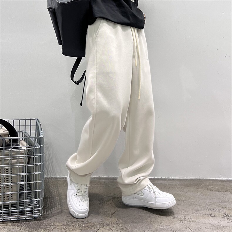 2025春秋新款休闲卫裤宽松直筒百搭潮流男士裤子8801-1P75,男装休闲裤,电商B332-1