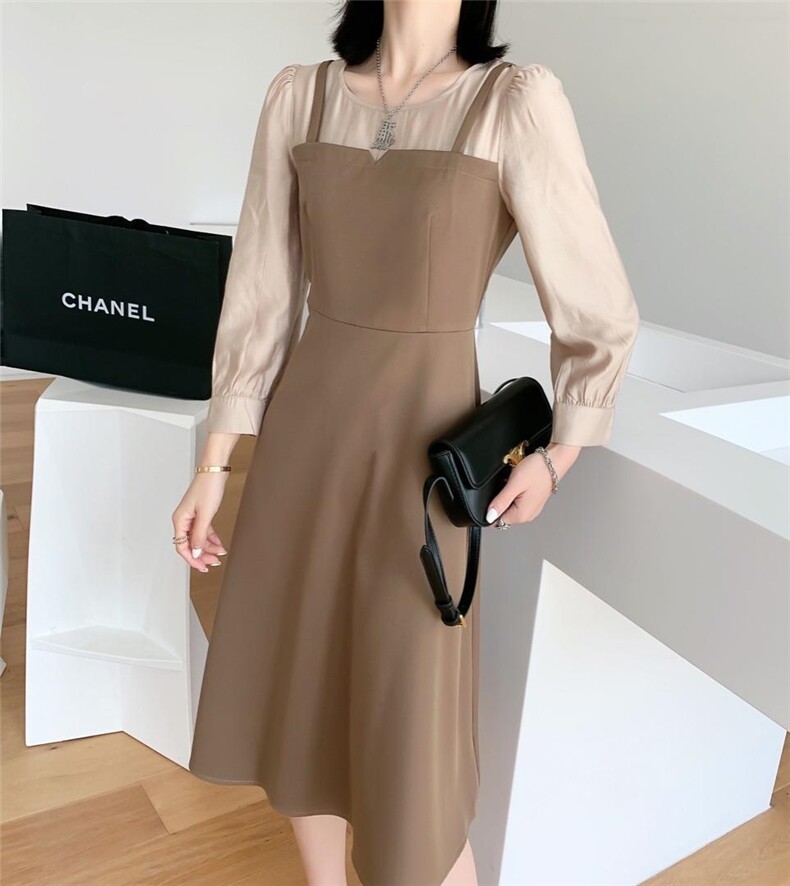 秋装新款连衣裙，女装连衣裙，艾伊贝雪