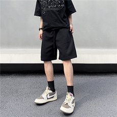 日系重磅运动短裤男夏季宽松休闲抽绳直筒户外五分裤子DK0220-P35，男装休闲裤，星座308B-1