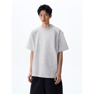 1506/QD9090/P31夏季重磅韩cleanfit纯色重磅短袖t恤加厚半袖