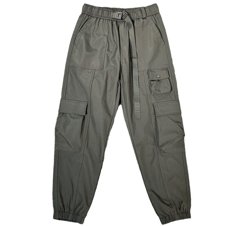 潮牌多口袋工装裤男士春秋季2024新款耐磨宽松束脚哈伦休闲男裤子,男装休闲裤,星座506A