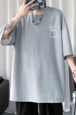 华夫格t恤男短袖男大码五分袖大皂风HT73430-P22，男装T恤，电商A040