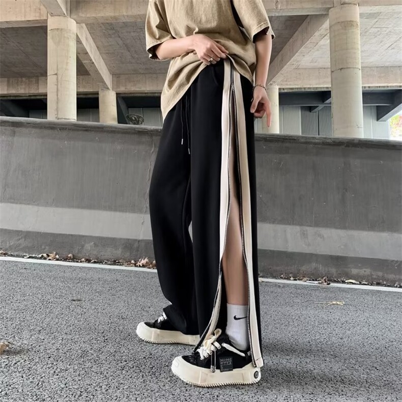 夏季拉链长裤潮流男潮青春流行时尚潮牌原宿运动裤GK107-P45,男装休闲裤,星座1109-3