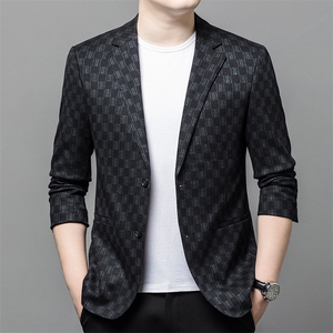 Y6623钱塘2020-2时尚休闲简约百搭中青年男士秋季西服外套P145图片