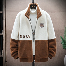 冬季羊羔绒棉衣男潮流时尚青少年羊羔绒外套MY2301-P100，男装棉衣，星座210-3