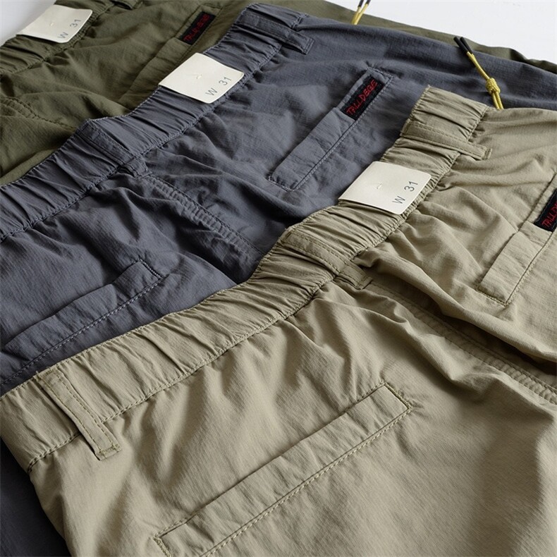 轻薄速干春夏款日系宽松直筒休闲裤复古户外男士阔腿工装长裤子潮，男装工装外套，星座506A