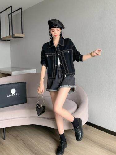 牛仔短外套，女装短外套，简妮依魅