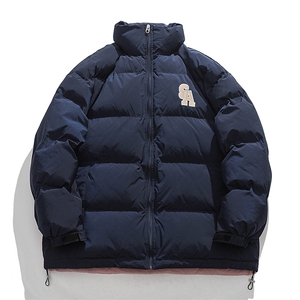 冬季新款宽松面包服港风青春立领棉服男纯色棉衣外套MY9067-P100图片