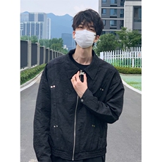 【有货】cleanfit短款褶皱外套男款春秋高级感痞帅夹克W186LL-P72，男装夹克，星座1007（原301D）