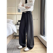 2026春夏新款垂感高级感新面料五金休闲拖地直筒西装裤6617-特P35，男装西服套装，电商C305A