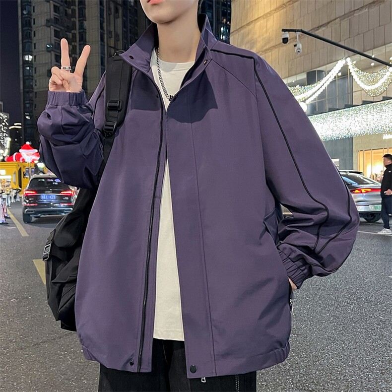 26春季大码男士户外立领夹克外套8663-P70大码,男装夹克,星座209