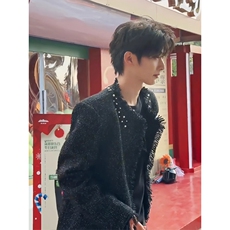 小众珍珠点缀毛衣别针贵气轻奢针织外套MY570特P80，男装针织衫/毛衣，星座908-1