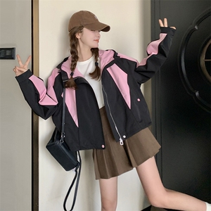 主推现货！24新款春装外套风衣撞色冲锋衣女1C086-1623-P140-K206图片