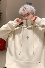 复合牛奶丝假两件加厚连帽卫衣半拉链外套CP42-特P:40控价:88，男装卫衣，电商B371