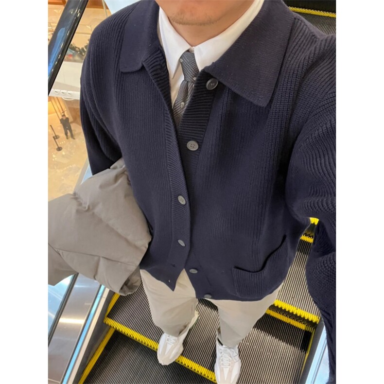有货毛衣开衫外套男秋冬潮牌慵懒风高级氛围感针织衫LM3399-P70,男装针织衫/毛衣,星座1008