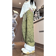 抖音品质冬季新款加厚保暖棉裤葫芦格宽松长裤B315-K877-p65控88，男装休闲裤，电商B315