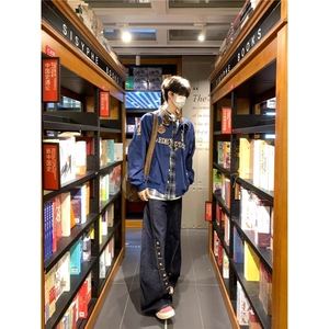 LW95-P68 新款时尚刺绣双层外套气质流行原宿潮流文艺ins慵懒百搭图片