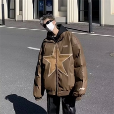 2025秋冬新款宽松棒球服棉衣男女飞行服外套棉袄M162，男装棉衣，星座1108