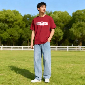 潮流简约ins男装凉感舒适休闲时尚圆领短袖T恤冰丝男款夏季品图片