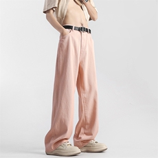 现货高品质夏季多巴胺宽松直筒牛仔裤715-6-BK820特P50(控78），男装牛仔裤，星座715-6