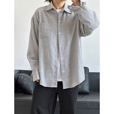 春夏新款千鸟格格子长袖衬衫潮流港风衬衣外套CS264-P45，男装衬衫，星座301C-5