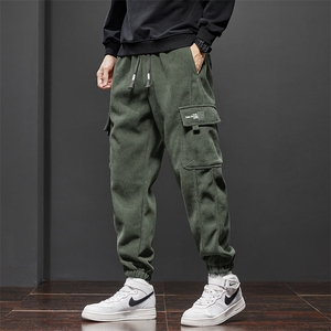 冬季束脚工装裤运动卫裤加厚男士休闲裤秋冬款Z2355-P45/加绒P50图片