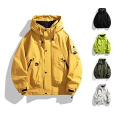 情侣冲锋衣防水男士秋季工装夹克潮流外套连帽A266-JK8014-P45，男装夹克，电商A266