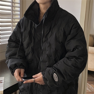 1定制面料棉衣男港风半高领棉服男外套男8707P125控168