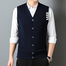 PP8151高货精品男士羊毛衫坎肩针织衫欧货品质主推，男装针织衫/毛衣，钱塘207-2