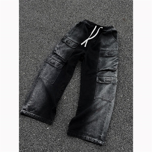 B221 美式ins高街暗黑小众渐变色宽松工装牛仔裤LK23143-P80控108图片
