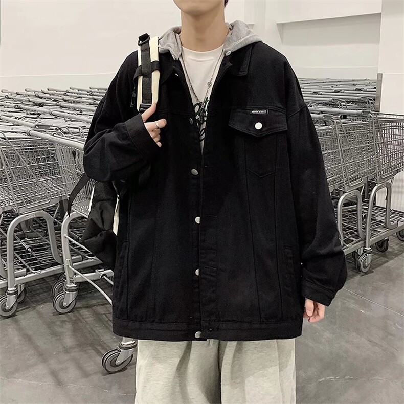 潮流夹克潮男春季翻领夹克J2175P70图片
