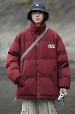 港风23新款冬季时尚百搭立领加厚棉服外套MY62061P85控118，男装棉衣，电商A268A