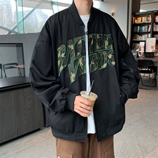 春秋拼色棒球服男女宽松夹克衫潮牌帅气休闲学生外套JK01053-P63，男装夹克，星座308B-1