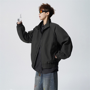 春季新款美式高街潮流飞行服男士立领夹克外套2619-P45图片